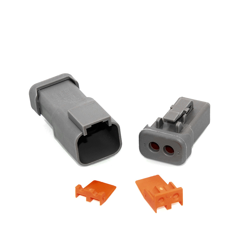 DTP06-2S-E003-Assy 2-Way Plug Assembly, Gray